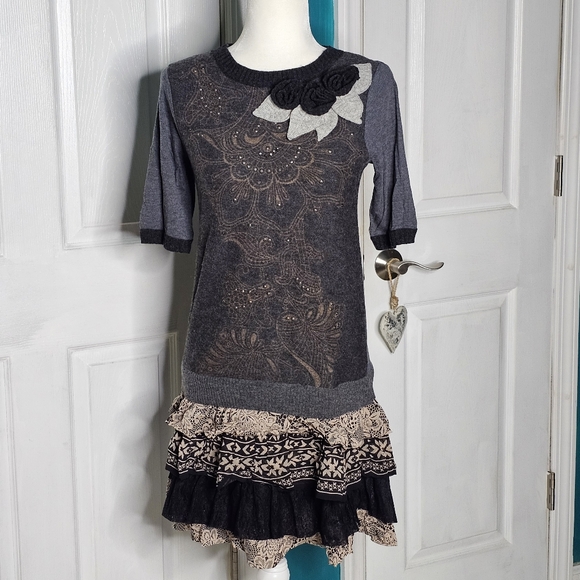 Rene Derhy Parisian Brand Ruffled Dress - Picture 2 of 16